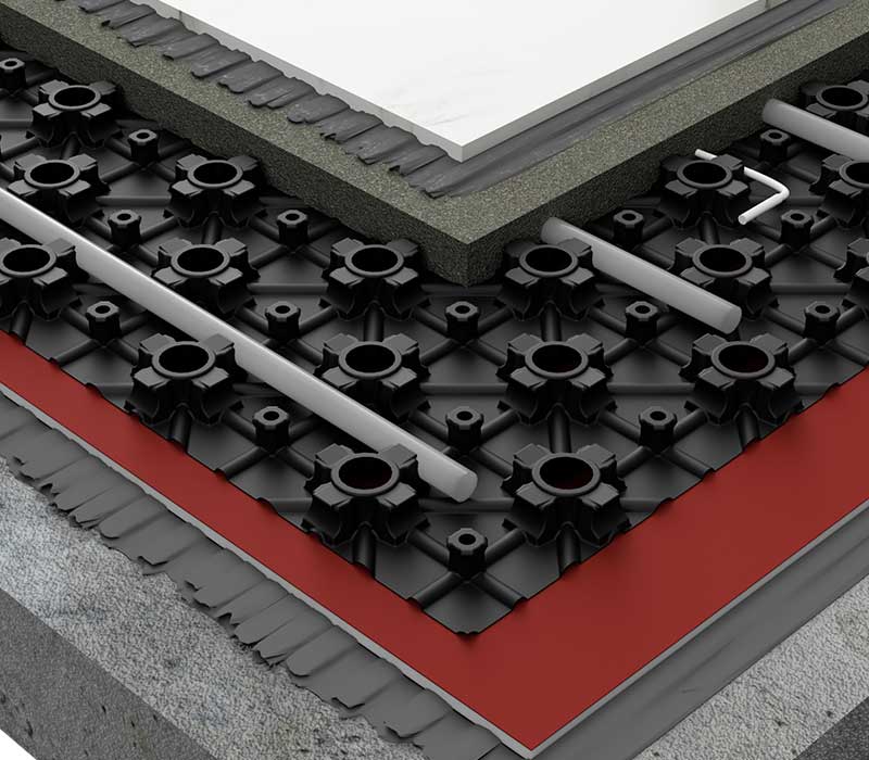 Lavprofil vandbårne gulvvarmesystemer